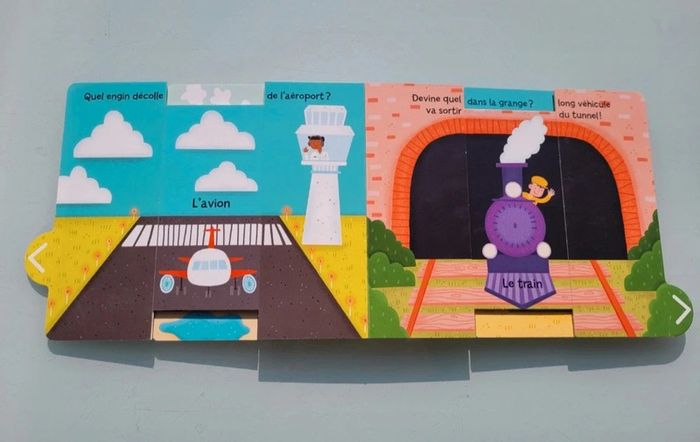 Mon livre surprise 🛩 Les transports 🚗 avec tirettes - photo numéro 11