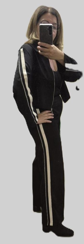 Ensemble en tissu Zara à bandes blanches sur côtés