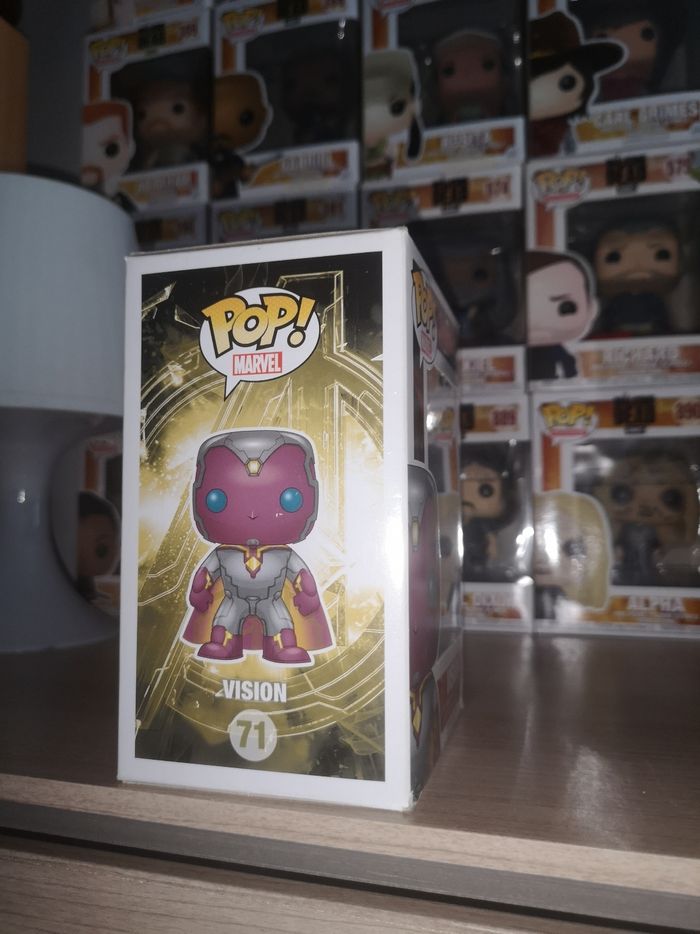 Funko pop Marvel Avengers Age of ultron 71 Vision (Transparent) Vaulted - photo numéro 4
