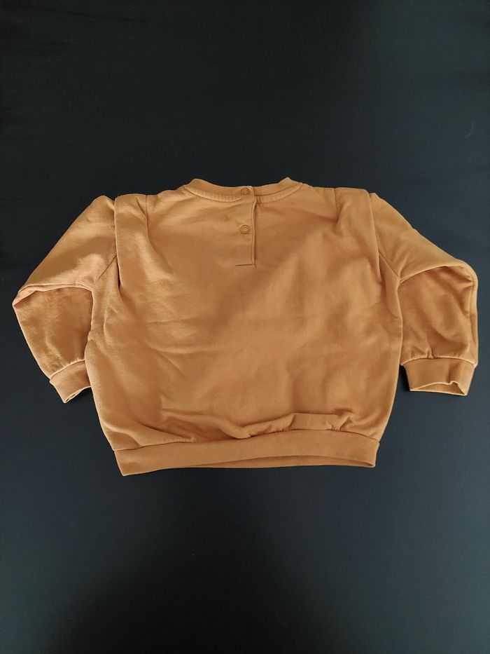 Pull fille 18 mois couleur marron - photo numéro 3