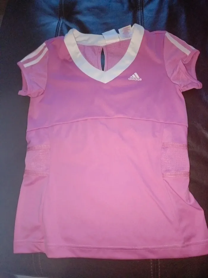 Haut 14 ans adidas rose clima365 - photo numéro 2