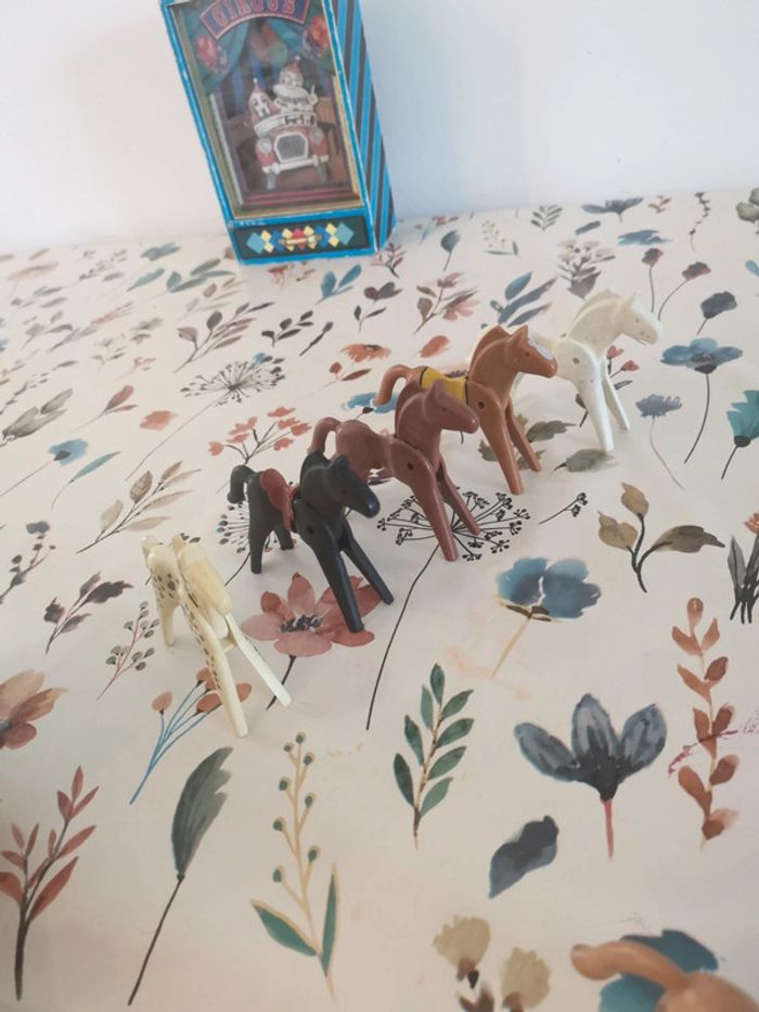 Lot Chevaux aux playmobils vintage