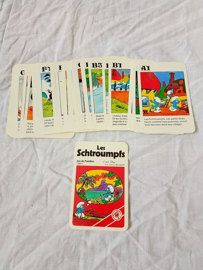 Jeu de familles les Schtroumpfs 1983 Peyo - photo numéro 3