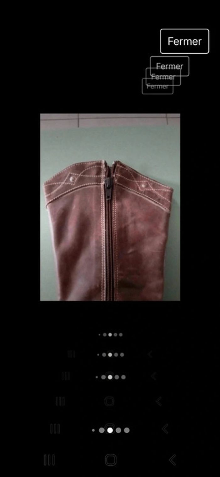 Bottes cuir fauve - photo numéro 6