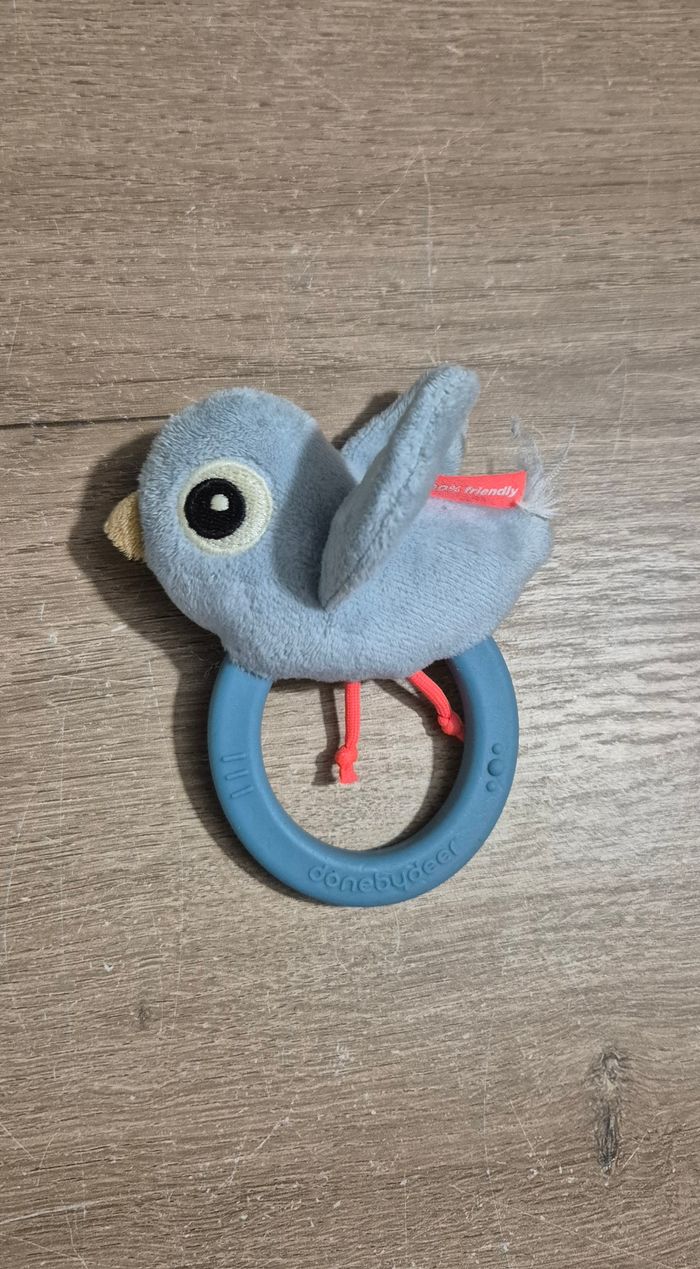 Hochet anneau en peluche - photo numéro 3