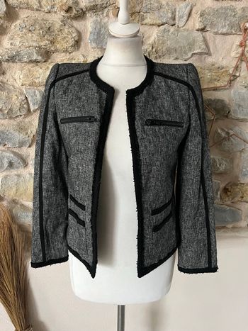 Veste gris liserés noir The Kooples S 