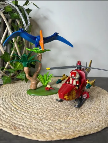 Playmobil 9430 - Hélicoptère et Ptéranodon
