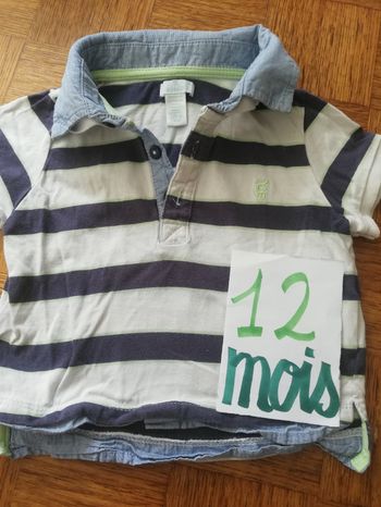 Polo manche courte garcon 12 mois obaïbi
