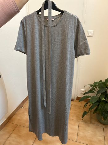 Robe mi longue grise 