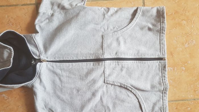 Sweat polaire à capuche 6 ans gris Les 3 Dauphins - photo numéro 2