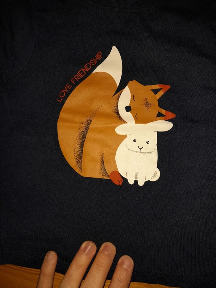 tee shirt manches longues 6mois OBAÏBI très bon état - photo numéro 2