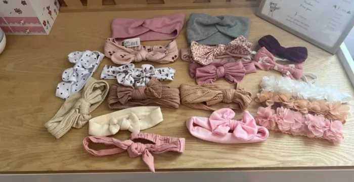 Lot 18 bandeaux pour cheveux bébé fille