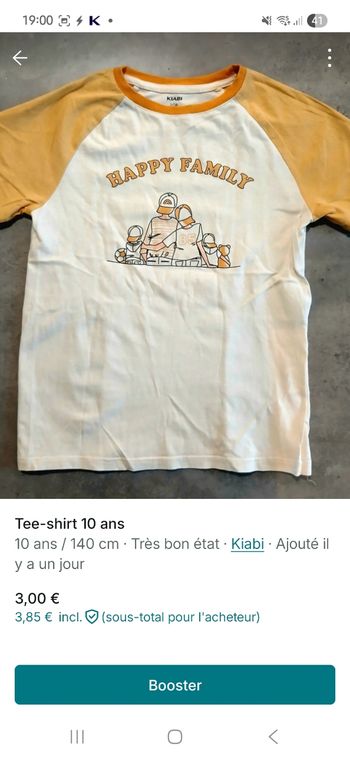 Tee-shirt garçon 