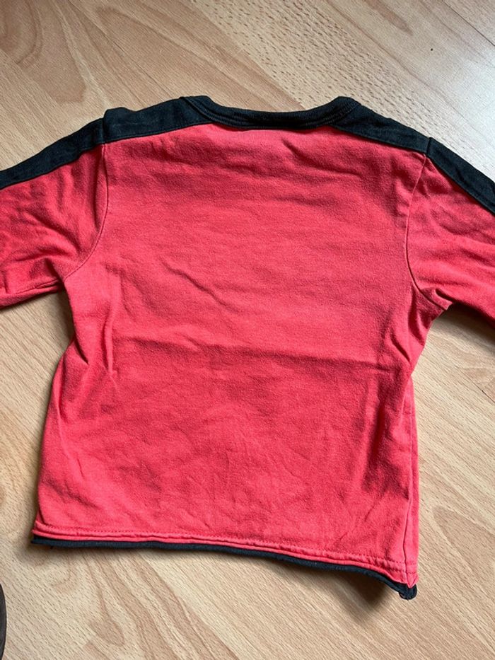 Beau T-shirt rouge ML «Donald » T. 23 mois garçon - photo numéro 4