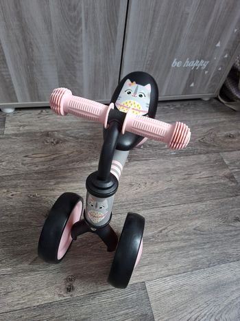 Draisienne kinderkraft hibou en métal et caoutchou