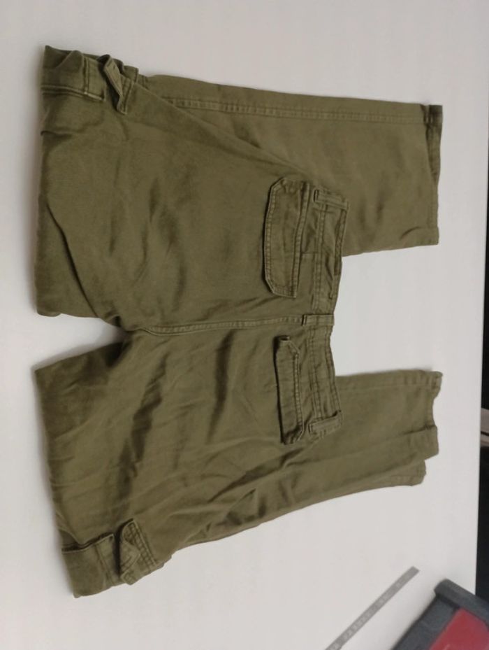 Pantalon jeans cargo homme Stradivarius jambes larges taille 32 - photo numéro 5
