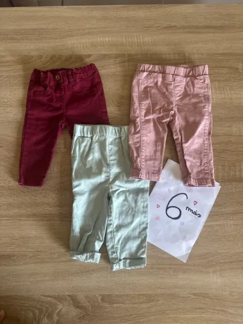 Lot de 3 pantalons 6 mois