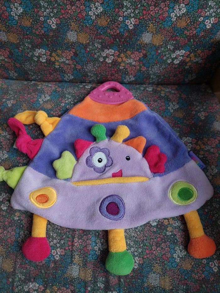 Doudou fusée multicolore Babysun