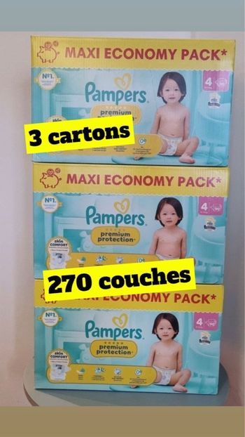 Pampers premium protection taille 4