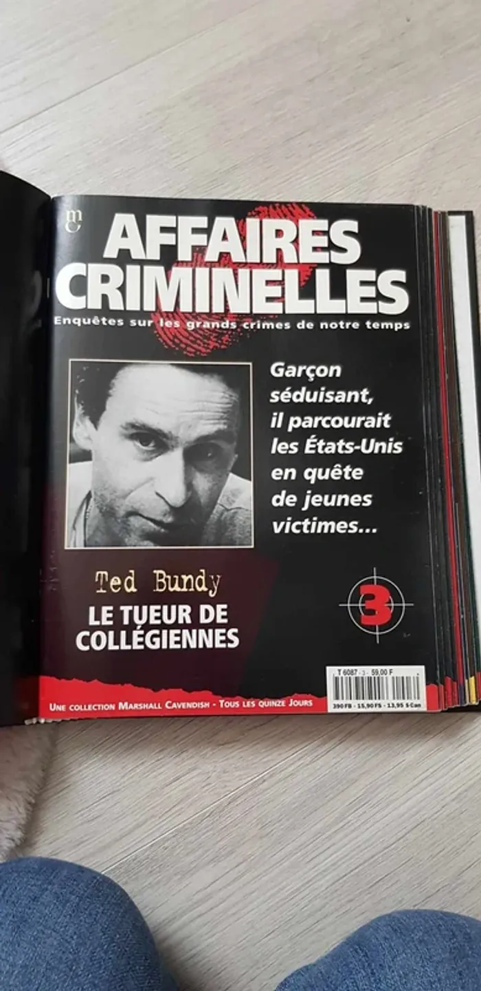 Lot de 2 collections classeur "Affaires criminelles" - photo numéro 4