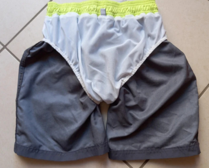 Caleçon de bain vert kaki 12 ans - photo numéro 4