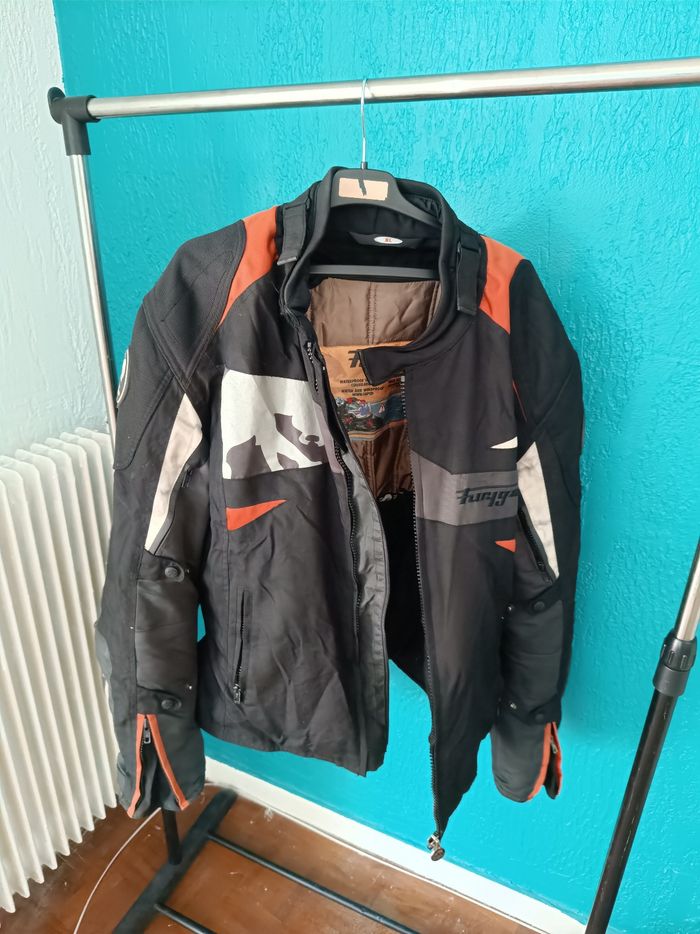Blouson moto furygan taille XL protection épaule dorsale et coude. - photo numéro 2