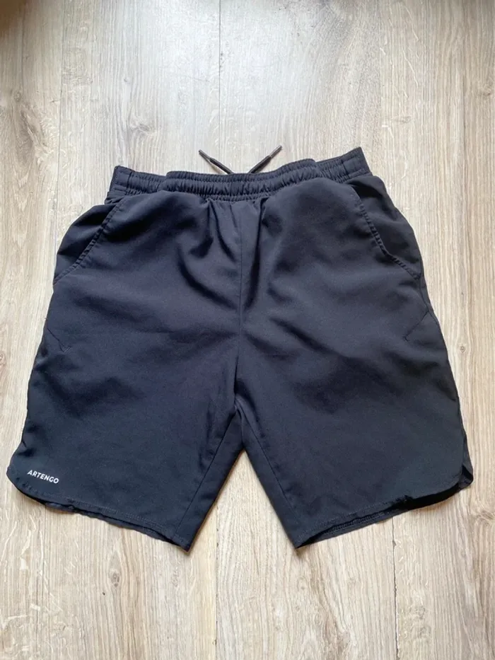 Short noir enfant sport taille 14 ans decathlon
