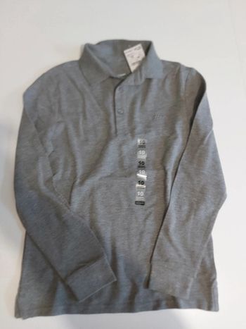 Polo gris manches longues neuf