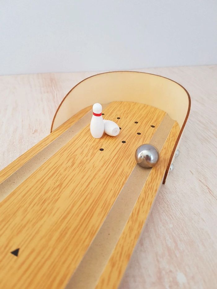 Bowling jeu de quilles miniatures en bois Flying tiger - photo numéro 7