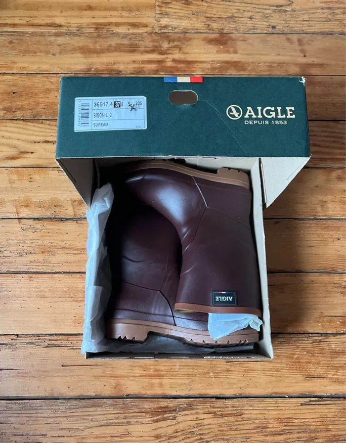 Bottes Aigle Bison L2 marron foncée