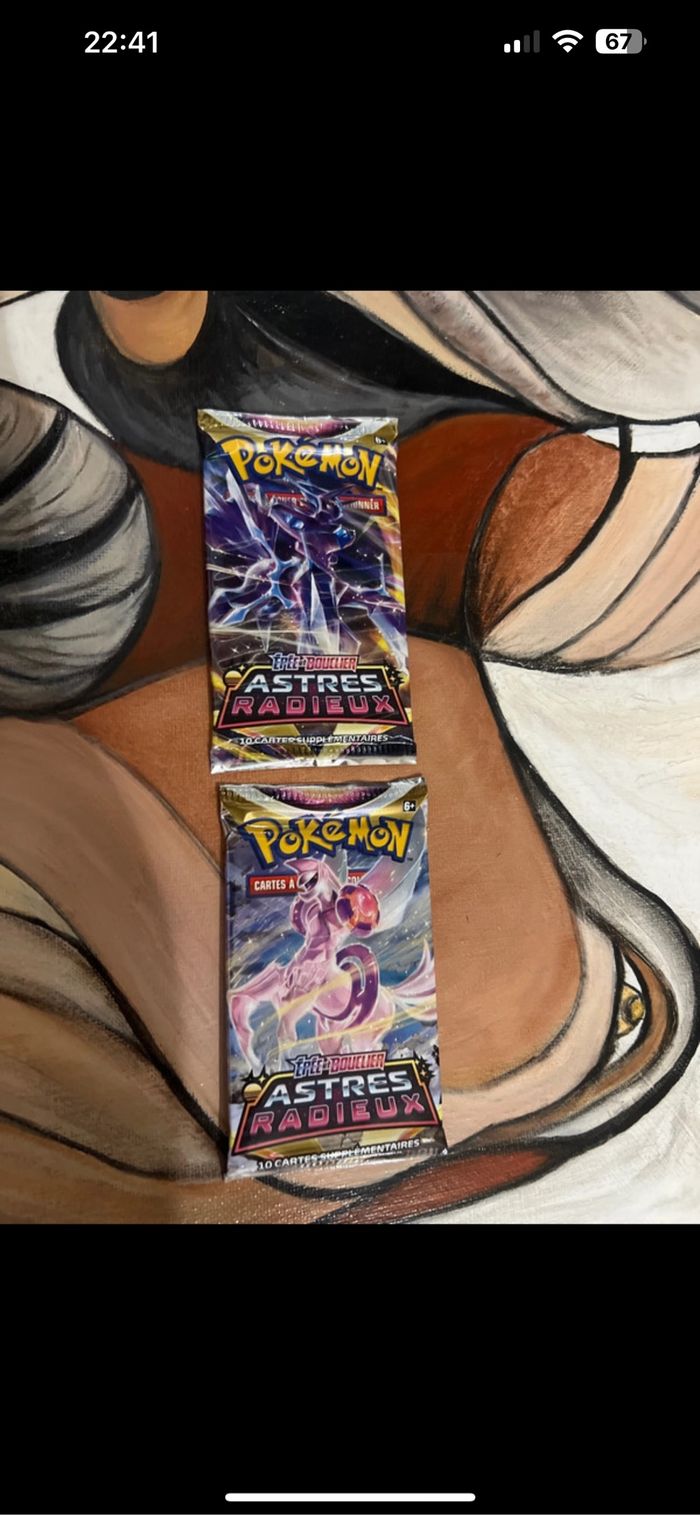 2 booster Pokémon astres radieux
