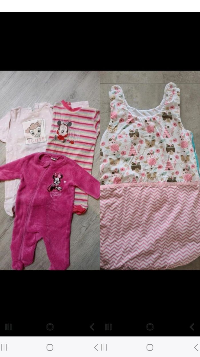 Lot pyjamas + gigoteuse 6 mois