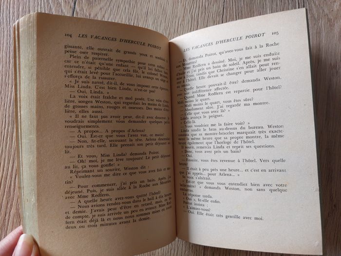 Livre "Les vacances d'Hercule Poirot" Agatha Christie poche vintage - photo numéro 10