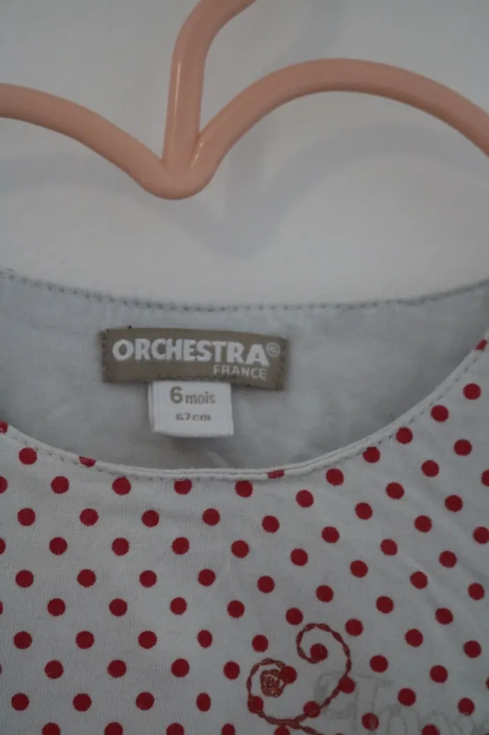 Ensemble haut H&M, robe Orchestra et gilet Kiabi 6 mois - photo numéro 7