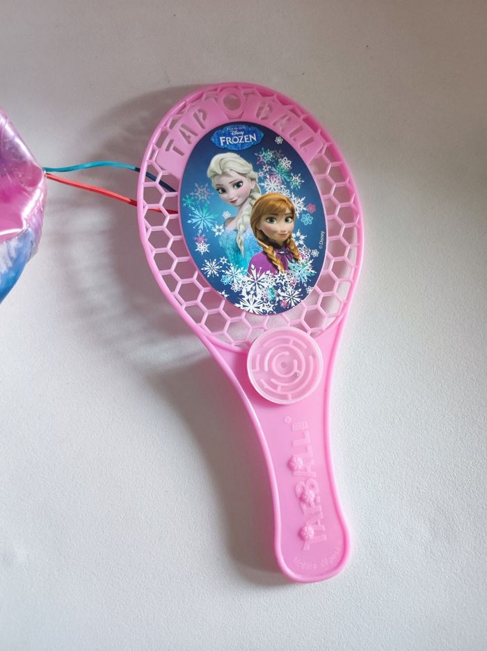 Tap ball ballon + raquette rose frozen Disney - photo numéro 2