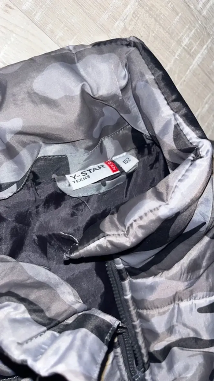 Veste militaire grise sans manche garçon - photo numéro 3