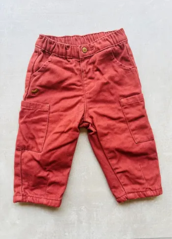 Pantalon cargo bébé camel 9 mois 71cm Sergent Major neuf