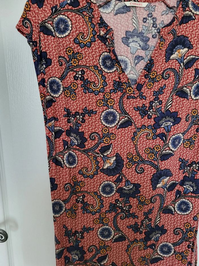 Robe multicolore motif fleurs Camaïeu - photo numéro 3