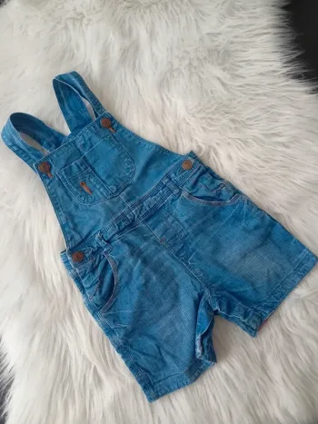 Salopette short en jean 18-24mois / 86cm N*0891
