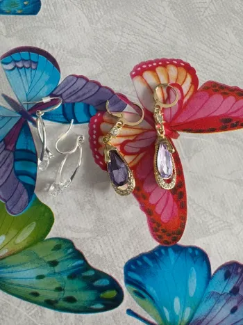 Lot de 2 paires de boucles d’oreilles
