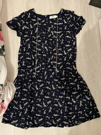 Robe a fleurs bleu marine Cyrillus