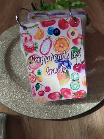 Imagier fruits à scratch