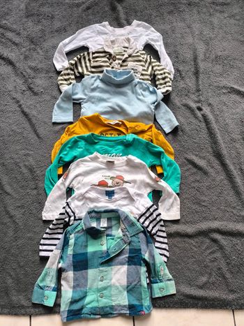 Lot de 8 Tshirt manches longues