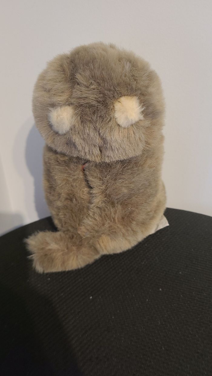 peluche marmotte siffleuse startoy - doudou marmotte castor 30 cm - photo numéro 2