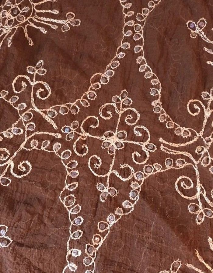 Foulard marron pour femme - photo numéro 4