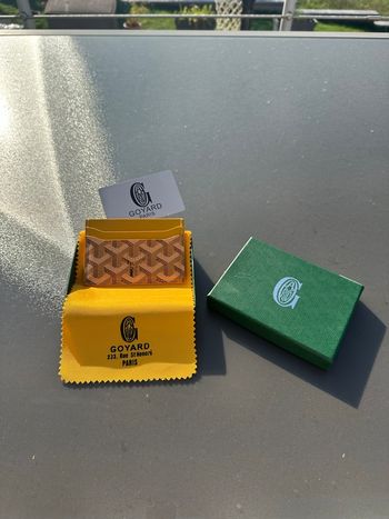 Porte carte Goyard jaune