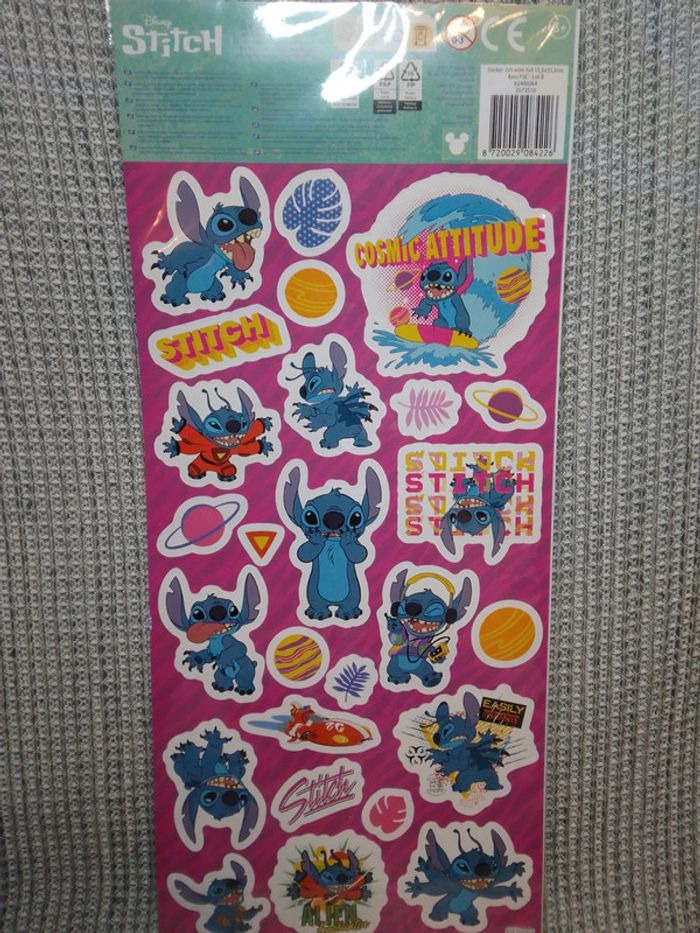 Autocollants stickers x2 Disney "Stitch" - photo numéro 2