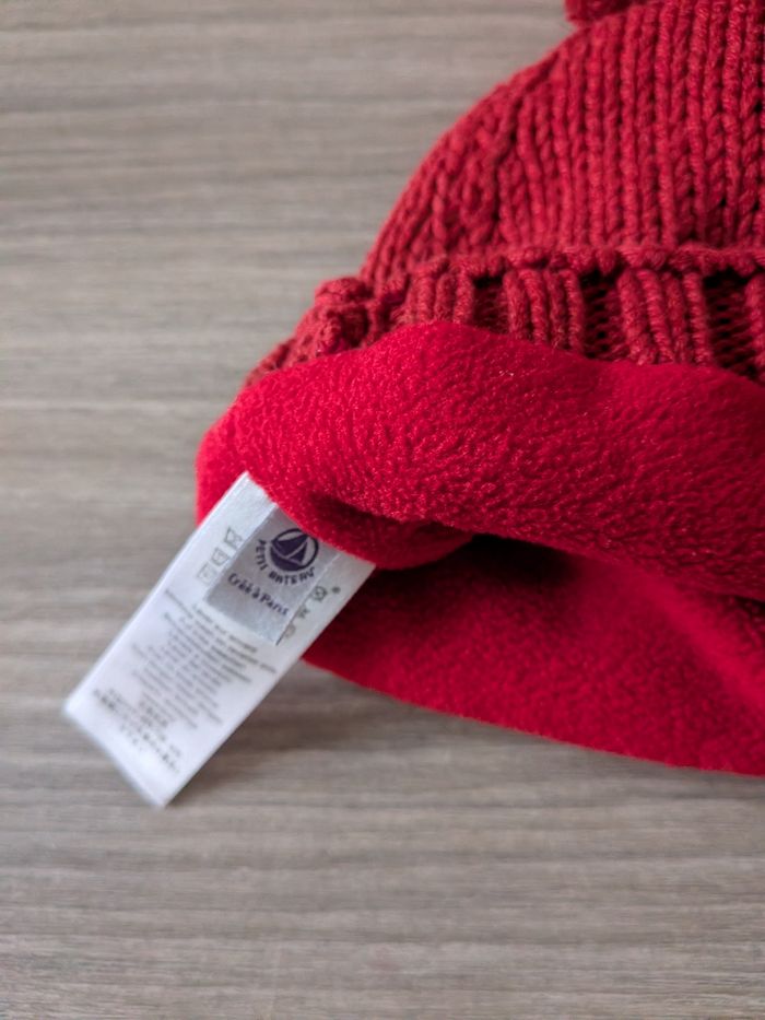 Bonnet rouge petit bateau taille 53 - photo numéro 4