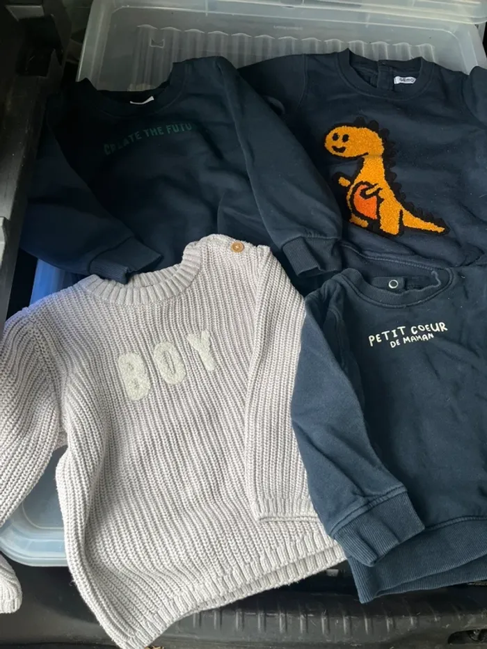 Lot de sweat 2 ans