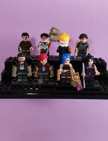 Arcane - League of legends - Lot de 8 Mini figurines au format Lego